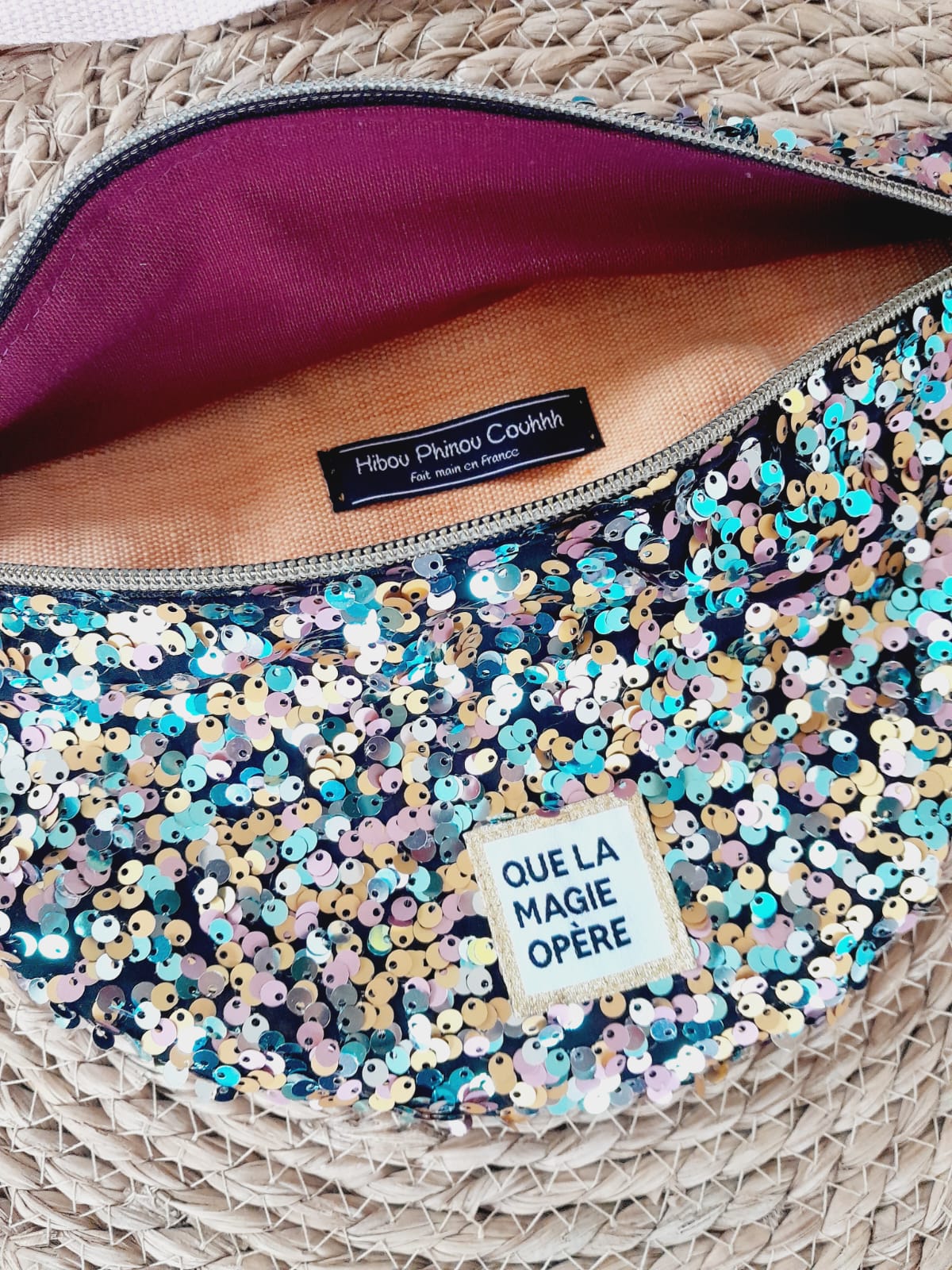 Sac banane à facettes