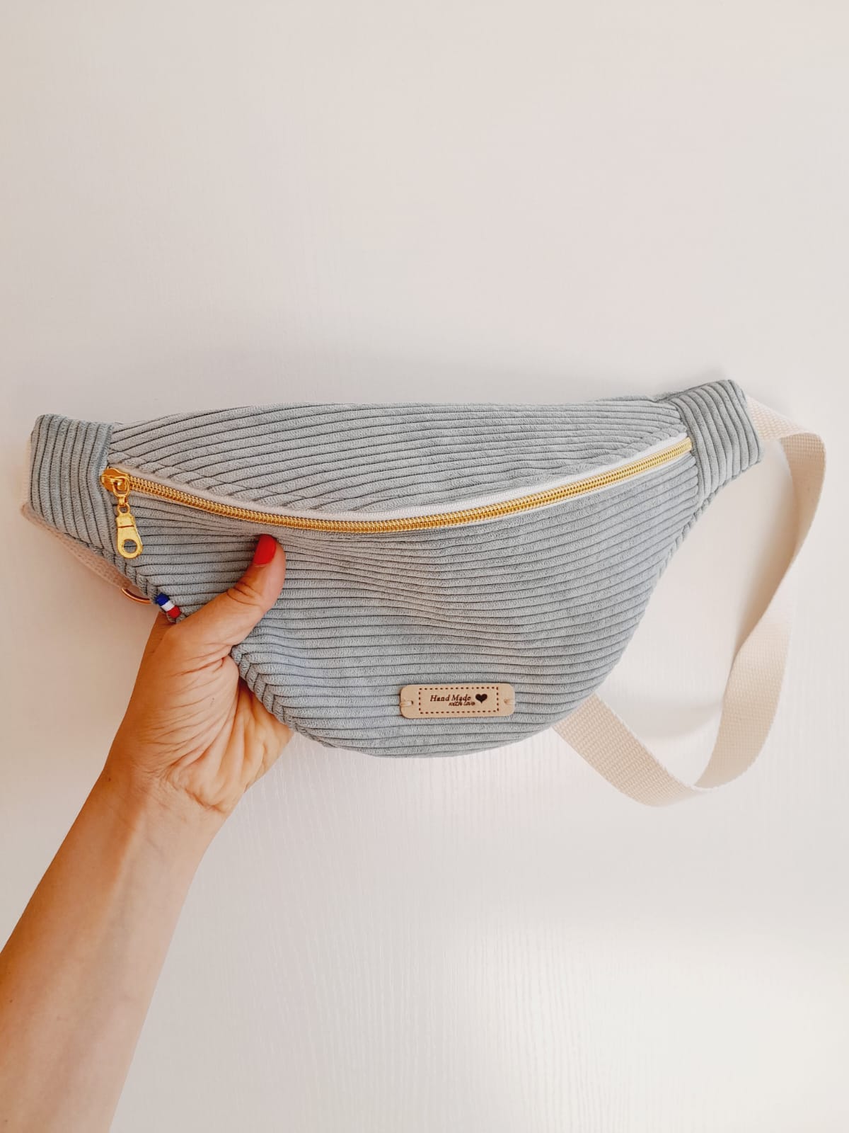 Sac banane velours vert