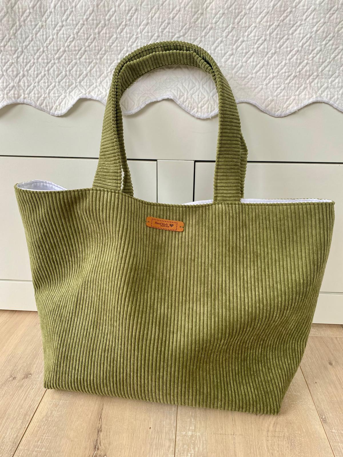 Sac cabas velours upcyclé