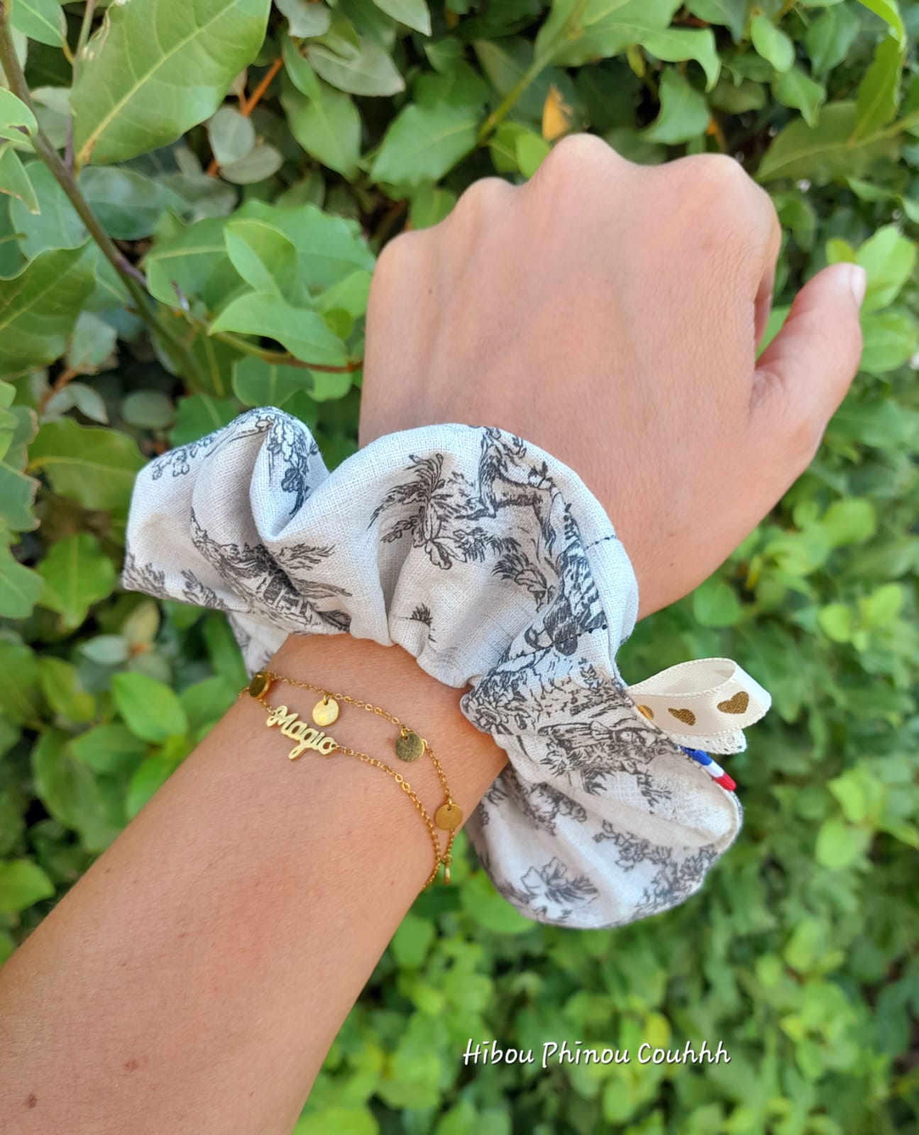 Chouchou Toile de jouy
